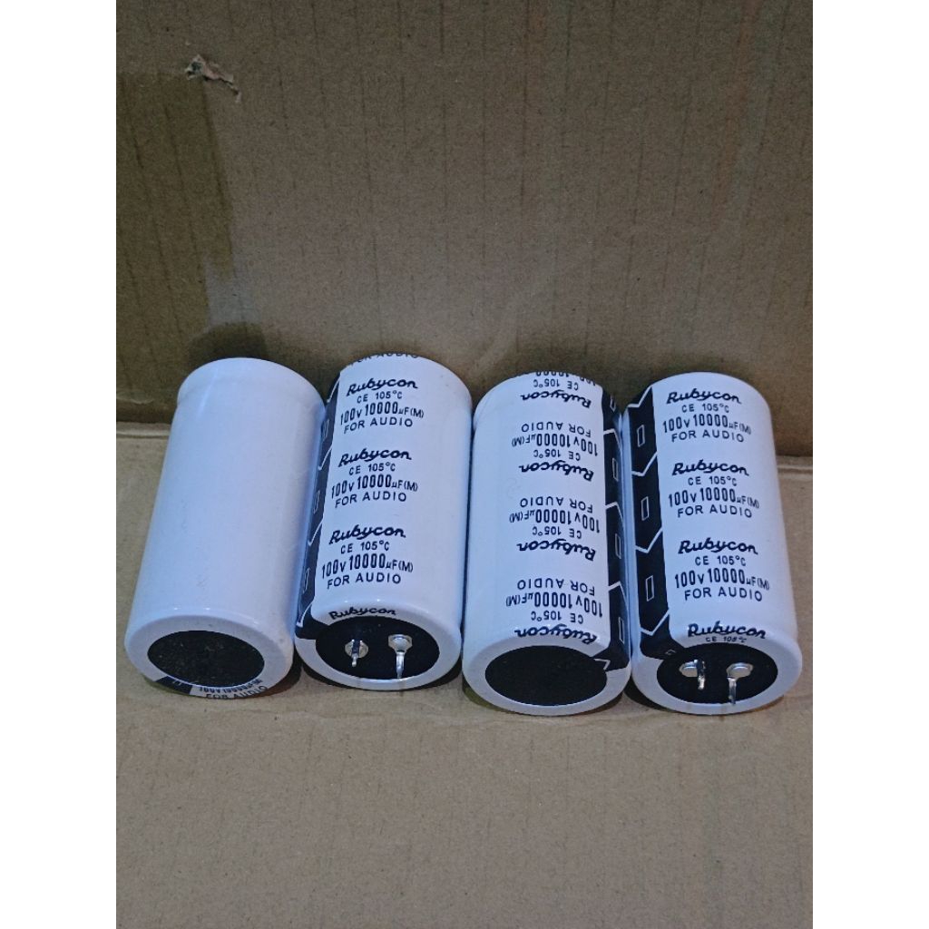 Elco Rubycon 10000uf 100v original warna putih