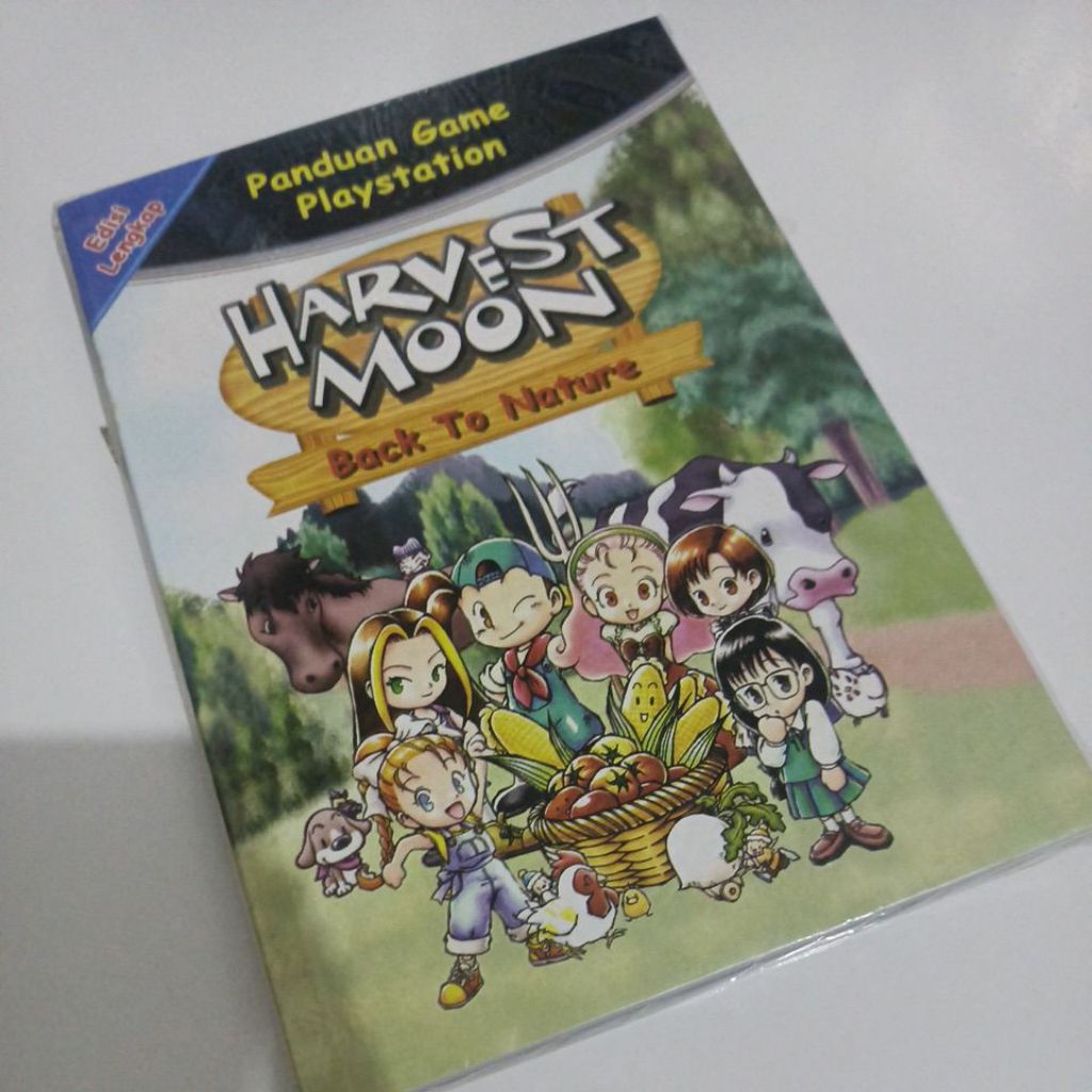 Buku Panduan HARVEST MOON Back To Nature ~RARE~