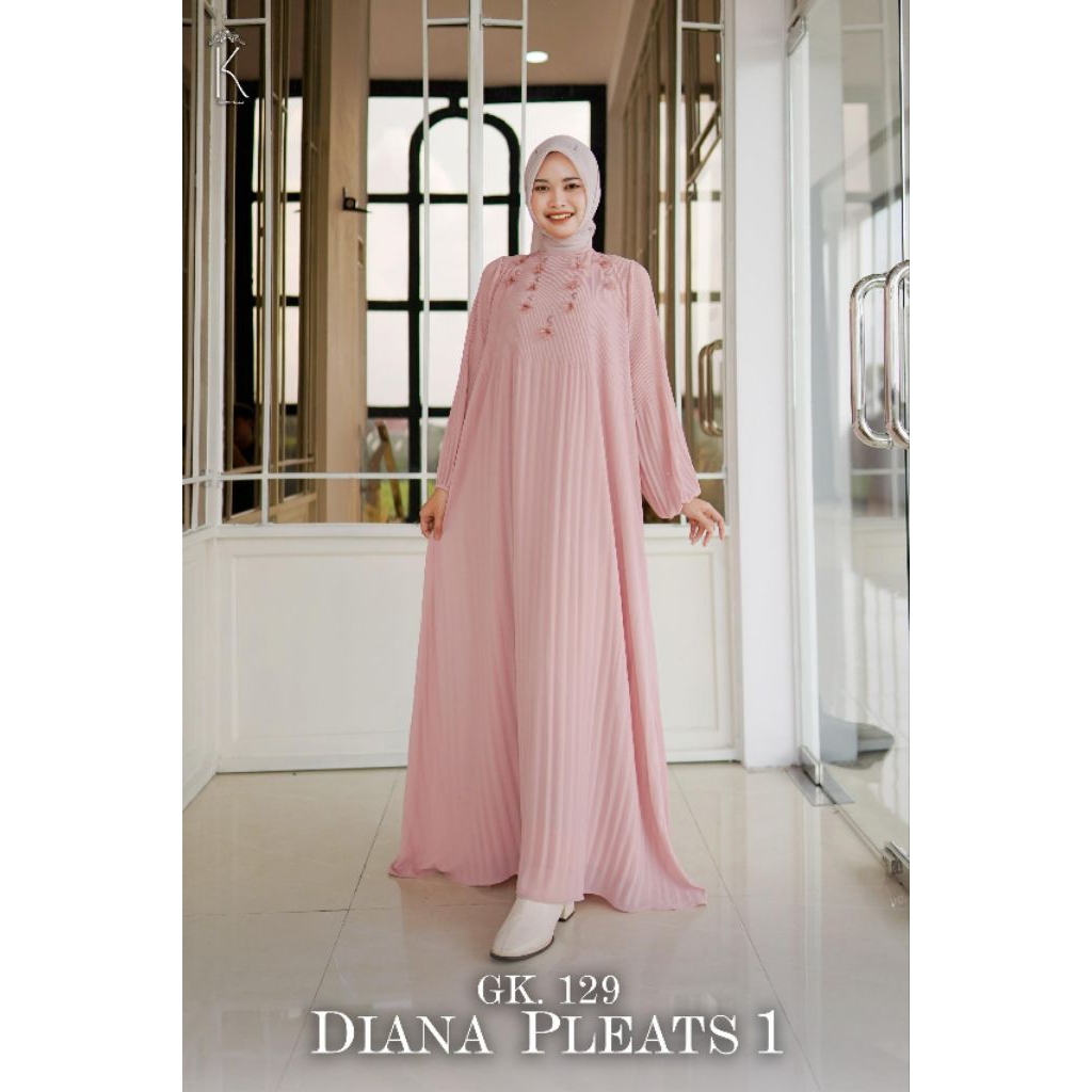 Dress Diana Pleats 1 GK.129 by Luna Kemayu