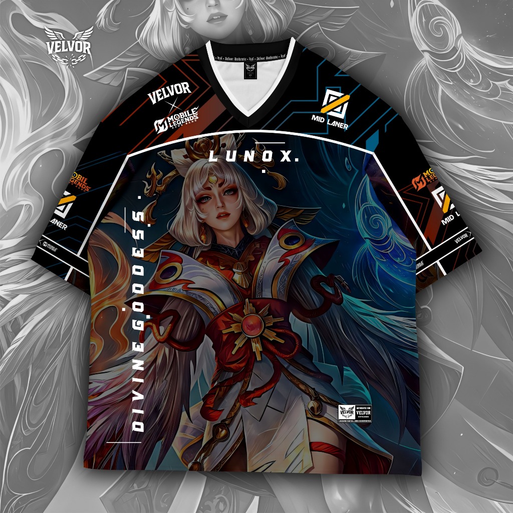 VELVOR JERSEY OVERSIZE PREMIUM - JERSEY ANAK & DEWASA - JERSEY MOBILE LEGEND LUNOX - JERSEY FULL PRI