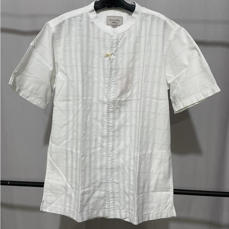 Kemeja Koko Pendek Pria Cardinal EAHAR00933P 08B Putih Katun Kasual