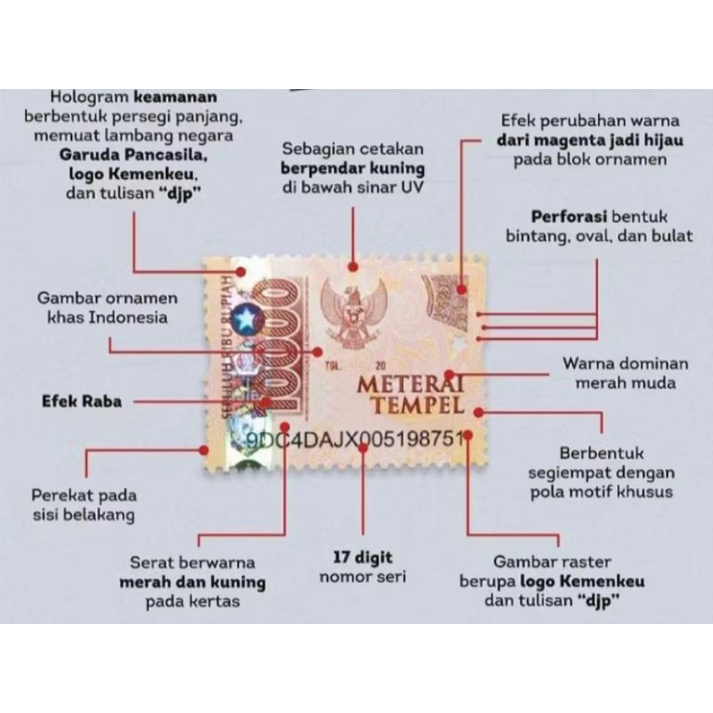 MATERAI 1 PCS 10000 ORI