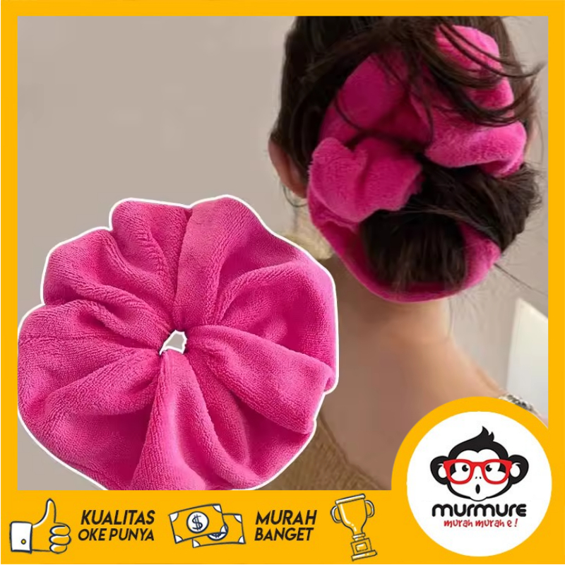MURMURE I SCRUNCHIE BULU JUMBO 20CM JEPOL JUMBO BULU TALI RAMBUT WANITA GAYA KOREA
