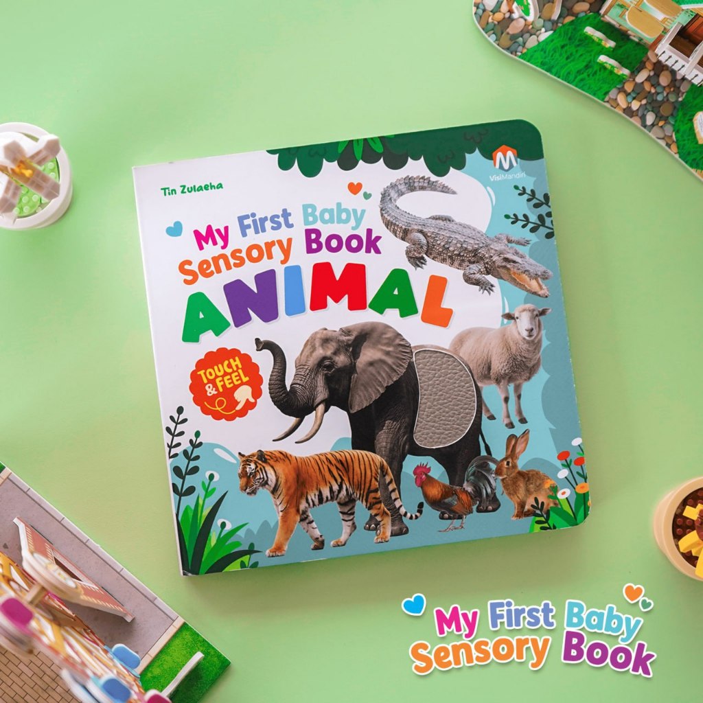 [ZIYADBOOKS] My First Baby Sensory Book Animal | GENIUS JAGO MATEMATIKA BASIC 1 | MY EARLY ENGLISH W