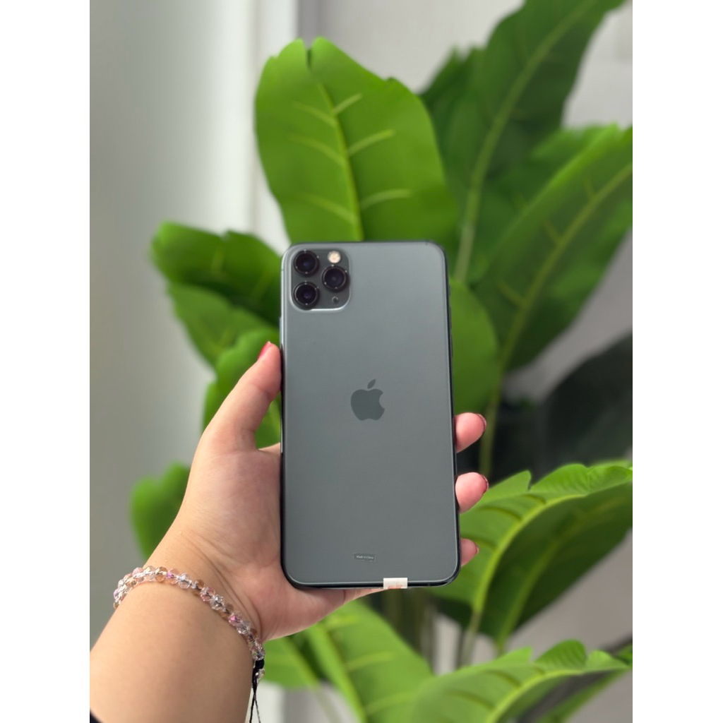 iphone 11 pro max 64gb ibox midnight green & grey