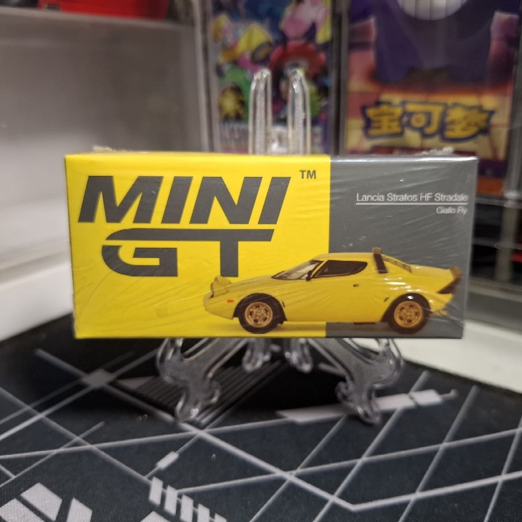 Mini GT Lancia Stratos HF Stradale Giallo Fly Segel