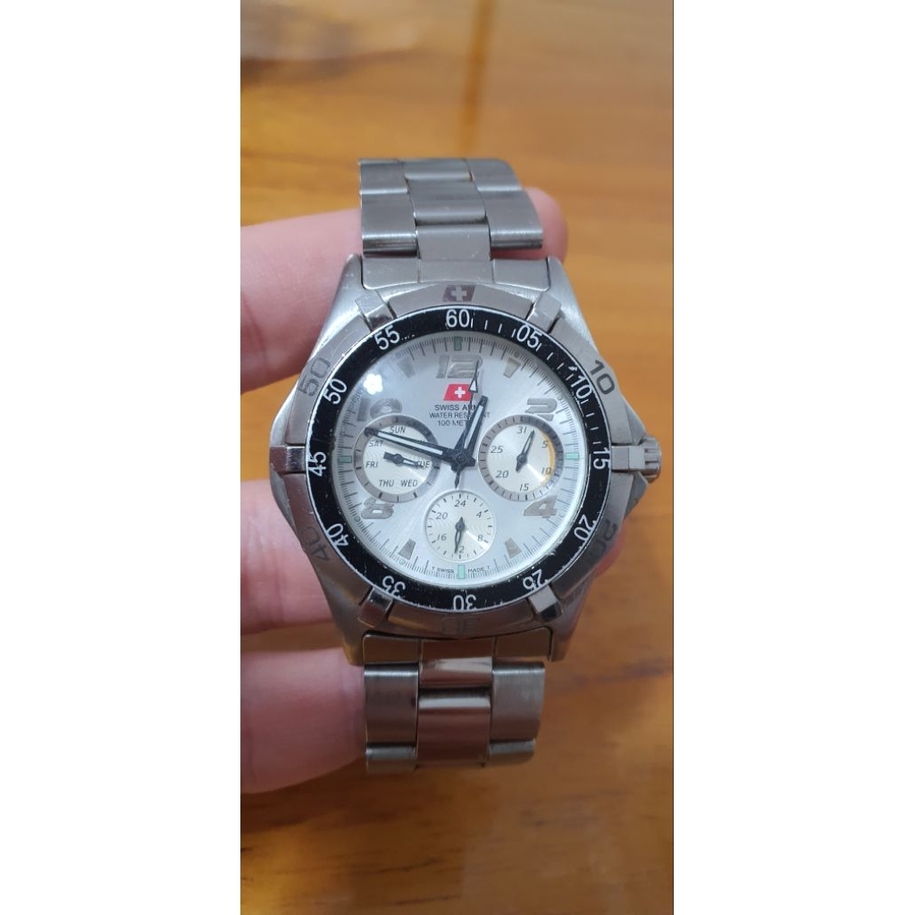 Jual Jam Tangan Bekas Pemakaian Pribadi - Sale - Preloved Swisss Army All Original Quartz , Diameter