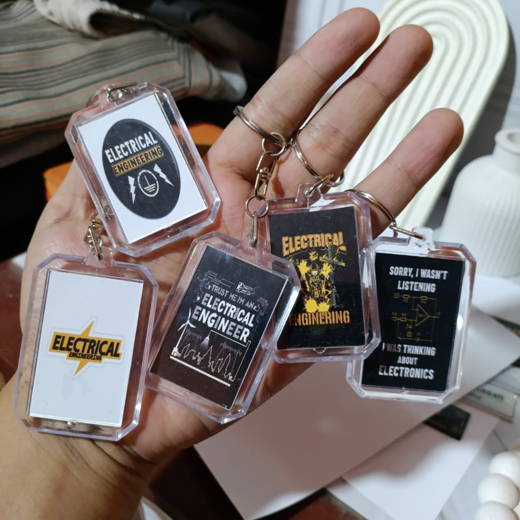 Teknik Elektro Gantungan kunci akrilik murah teknik listrik elektro