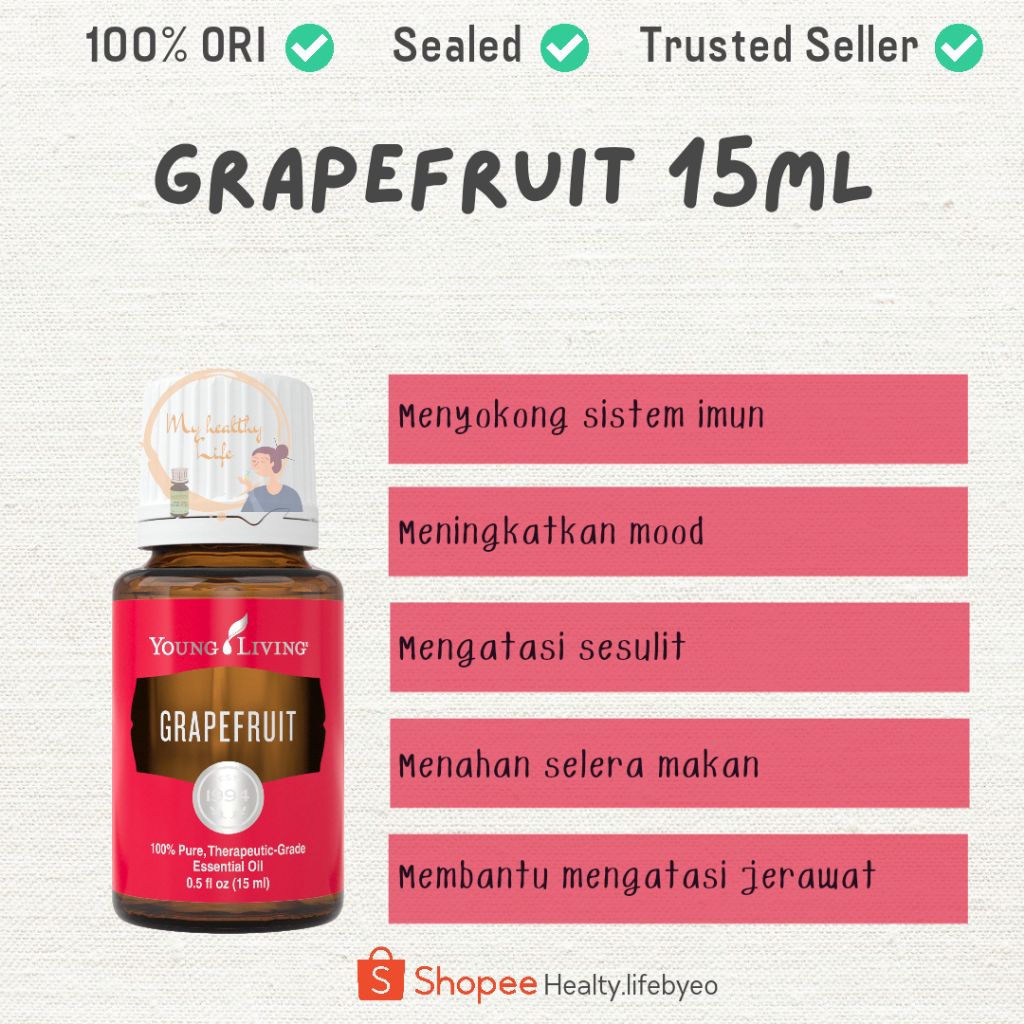Grapefruit 15ml young living grapefruit essential oil grapefruit yleo
