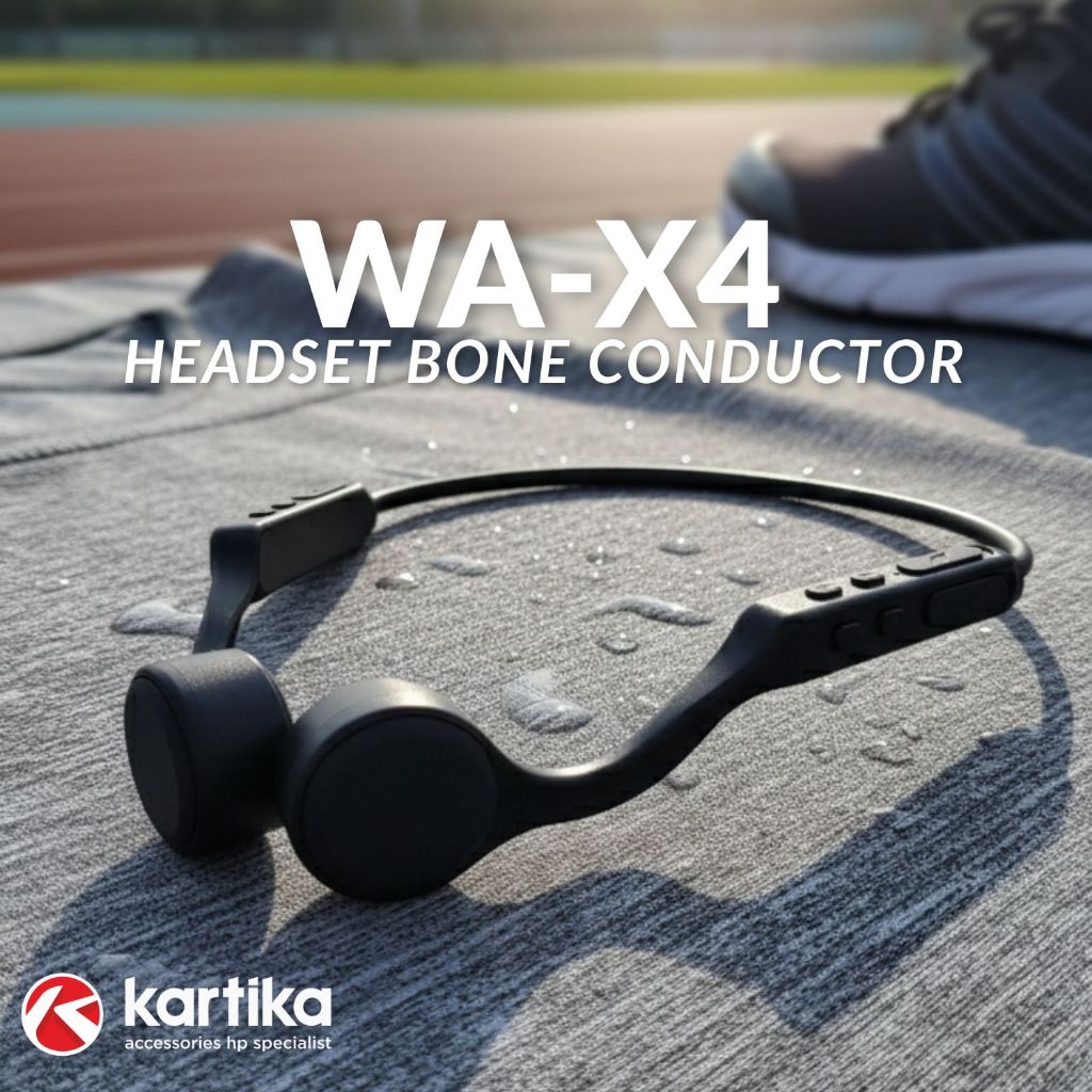 WAWAWA WA-X4 Headset Bone Conduction IPX-56 Water Resistant with 6H Playtime