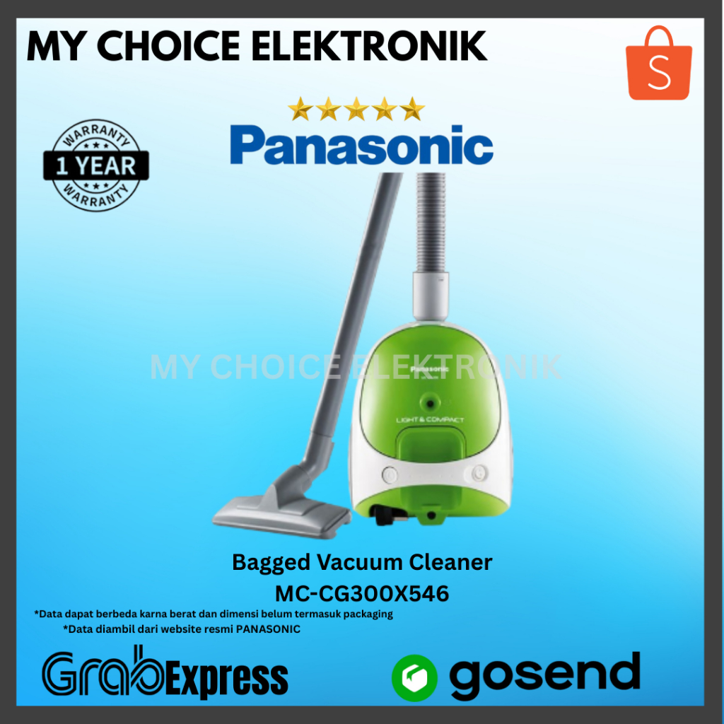 Panasonic MC-CG300X  Bagged Vacuum Cleaner / MC CG 300 X /  MCCG300X546