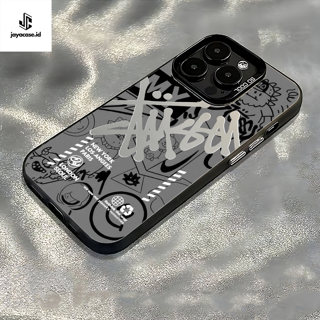 { IMDJC09 } Softcase Casing IMD Black Stussy 2 ITEL A50 P65 A70 A80 S23 S25 S25 ULTRA CITY 100 IQOO 