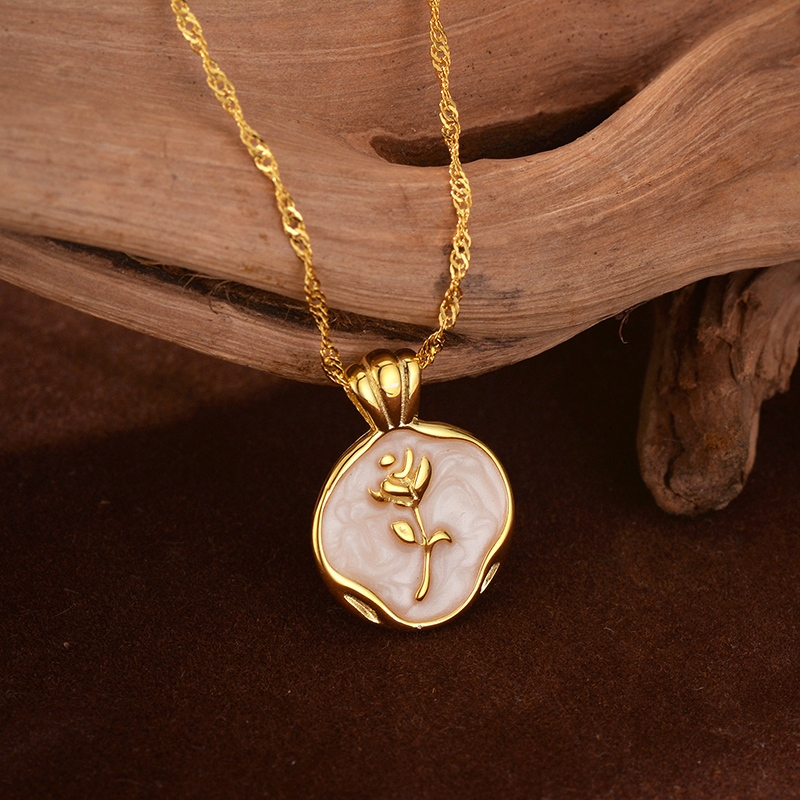 Hijaz Ladies Necklace Sterling Silver 925 Gold Plated - Kalung Permata Wanita Perak S925 Gold Plated