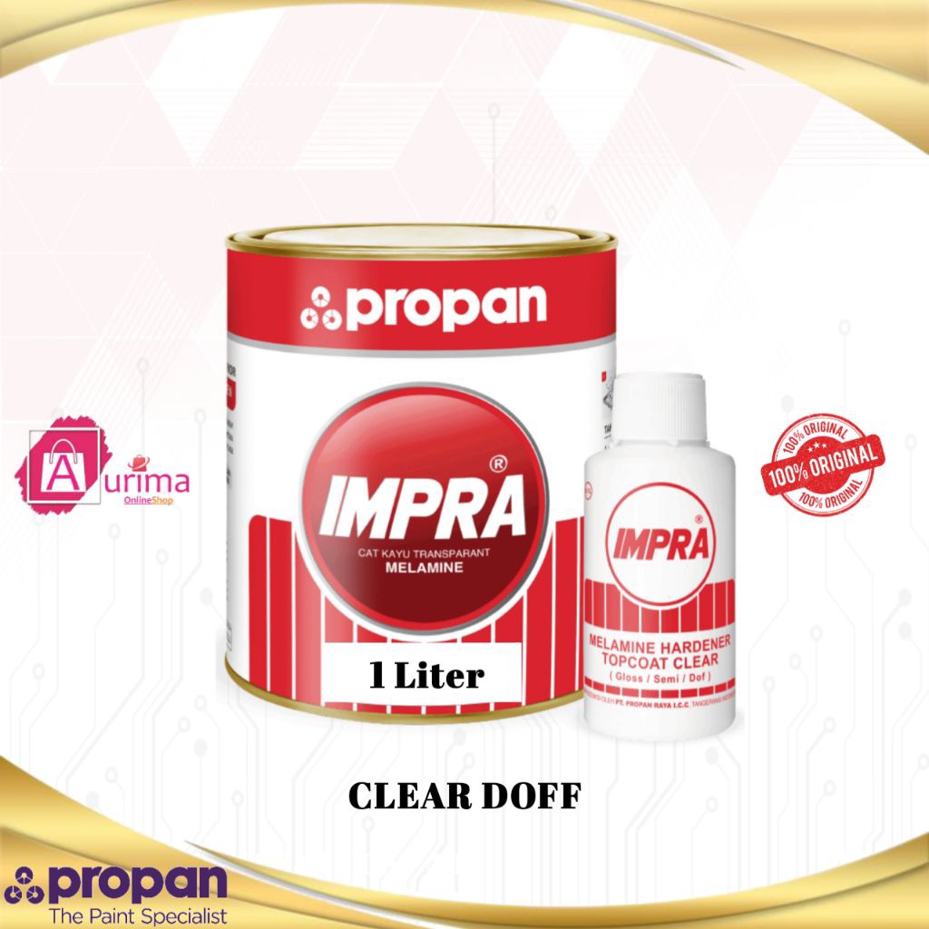CAT PROPAN IMPRA MELAMIN DOFF 2K (2 KOMPONEN) CAT FINISHING UNTUK KAYU 1 LITER