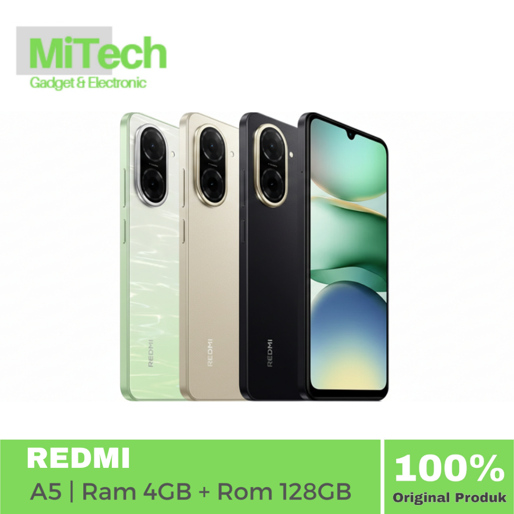 HP BEKAS - Redmi A5 | Layar 6.88” 120Hz | RAM 4GB ROM 128GB | Kamera 32MP | Baterai 5200mAh
