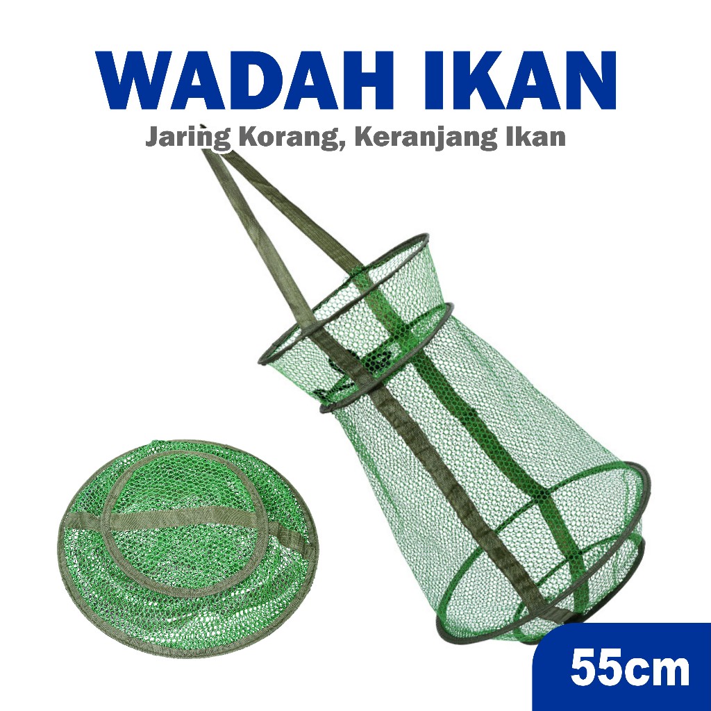 PANCING PEMULA Korang Pancing Ikan Nilon/Koja Tinggi 55cm  Wadah Ikan