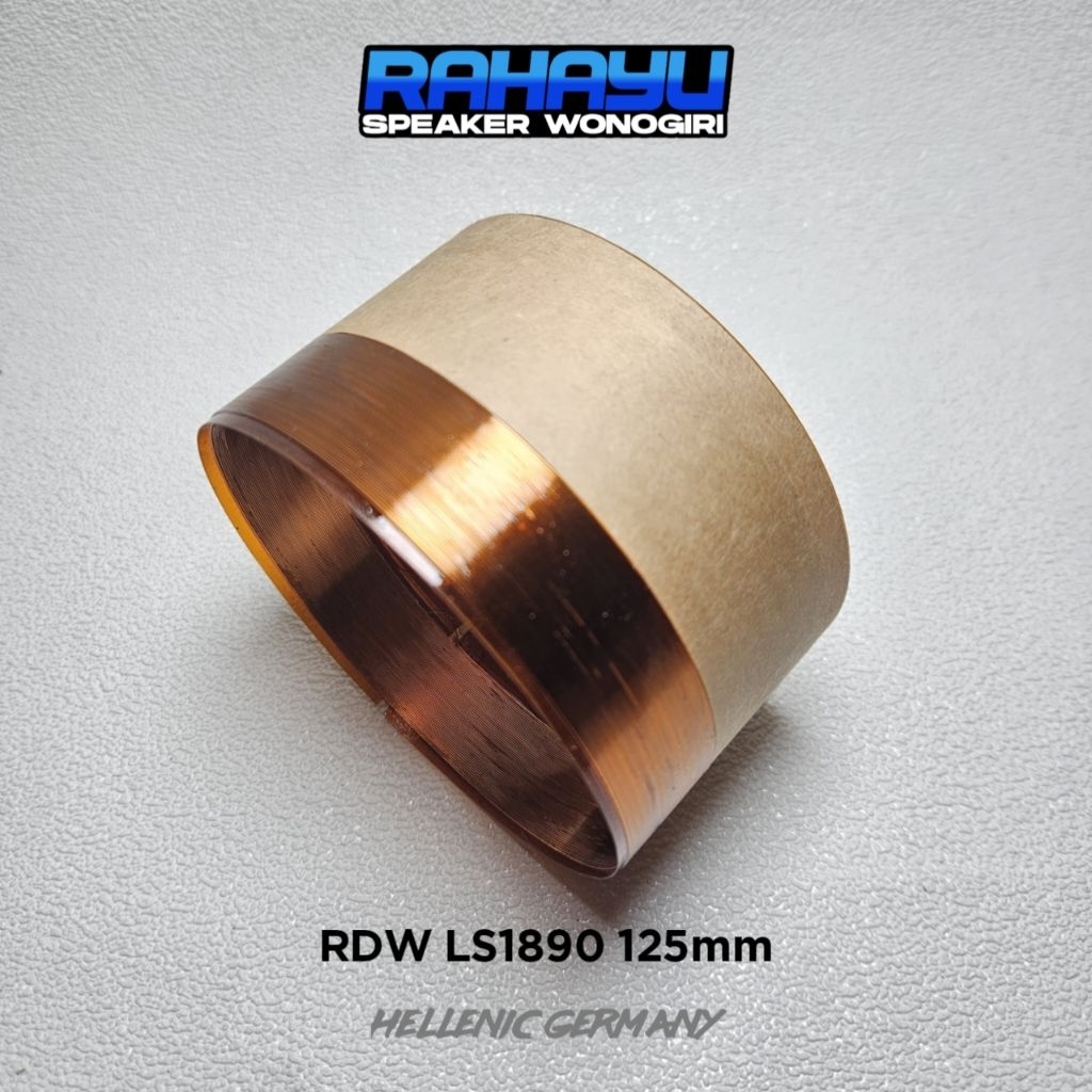 Spol Speaker RDW Ls1890 Rahayu lilitan luar dalam / Spul Spool Voice Coil 125 mm (spol balap)