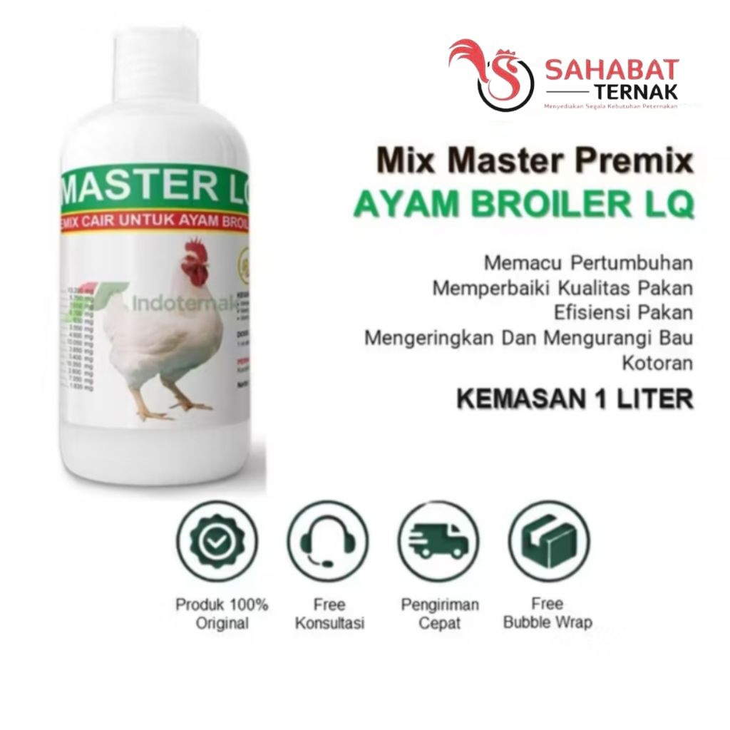MIX MASTER LQ BROILER- premix cair untuk broiler
