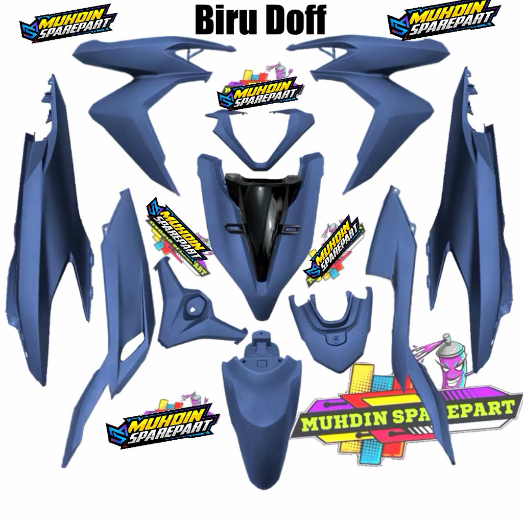 Full Set Body Halus Vario 125 150 Led New Gen 1 Biru Dof tahun 2018 2019 sampai 2021 original
