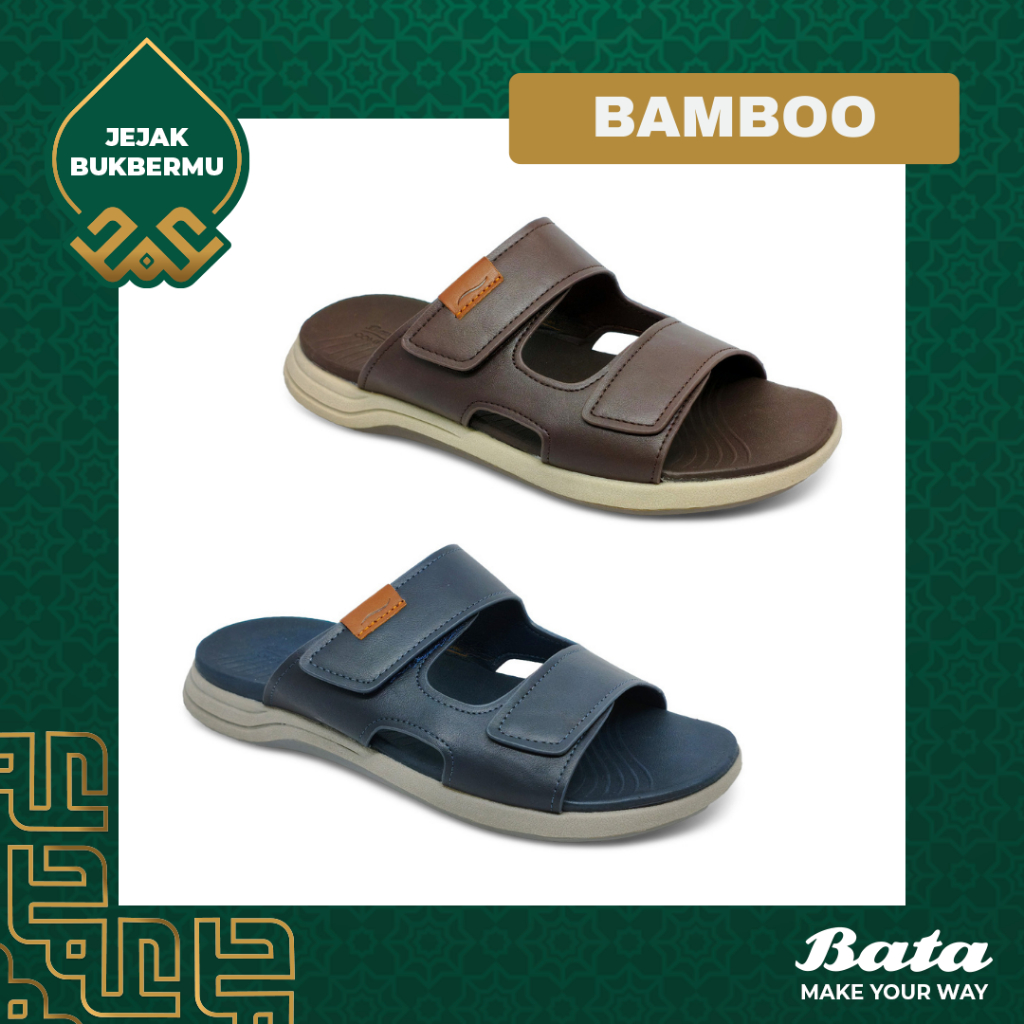 [Ramadan | EID Collection] BATA COMFIT - BAMBOO "Naturfit" Sandal Mules Kasual Pria