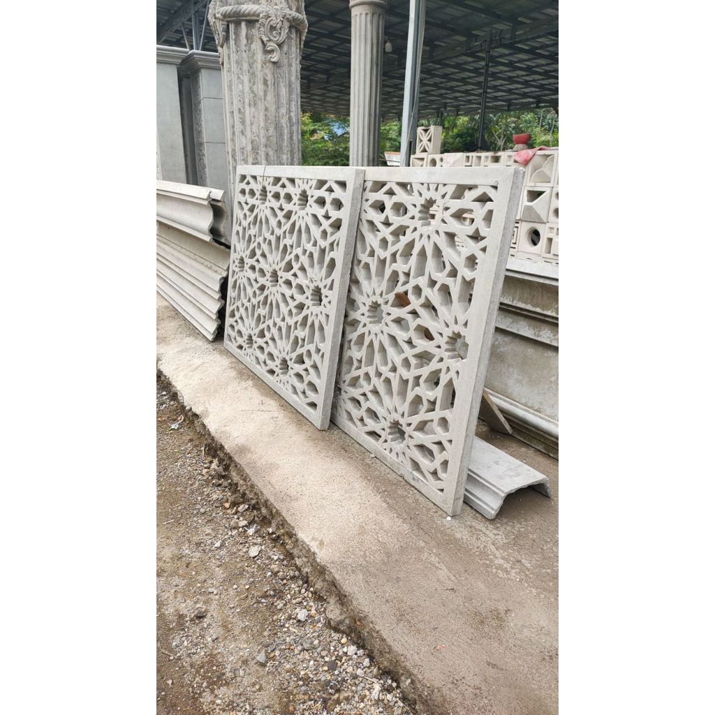 Motif Krawangan GRC Masjid Islami Dan Estetik