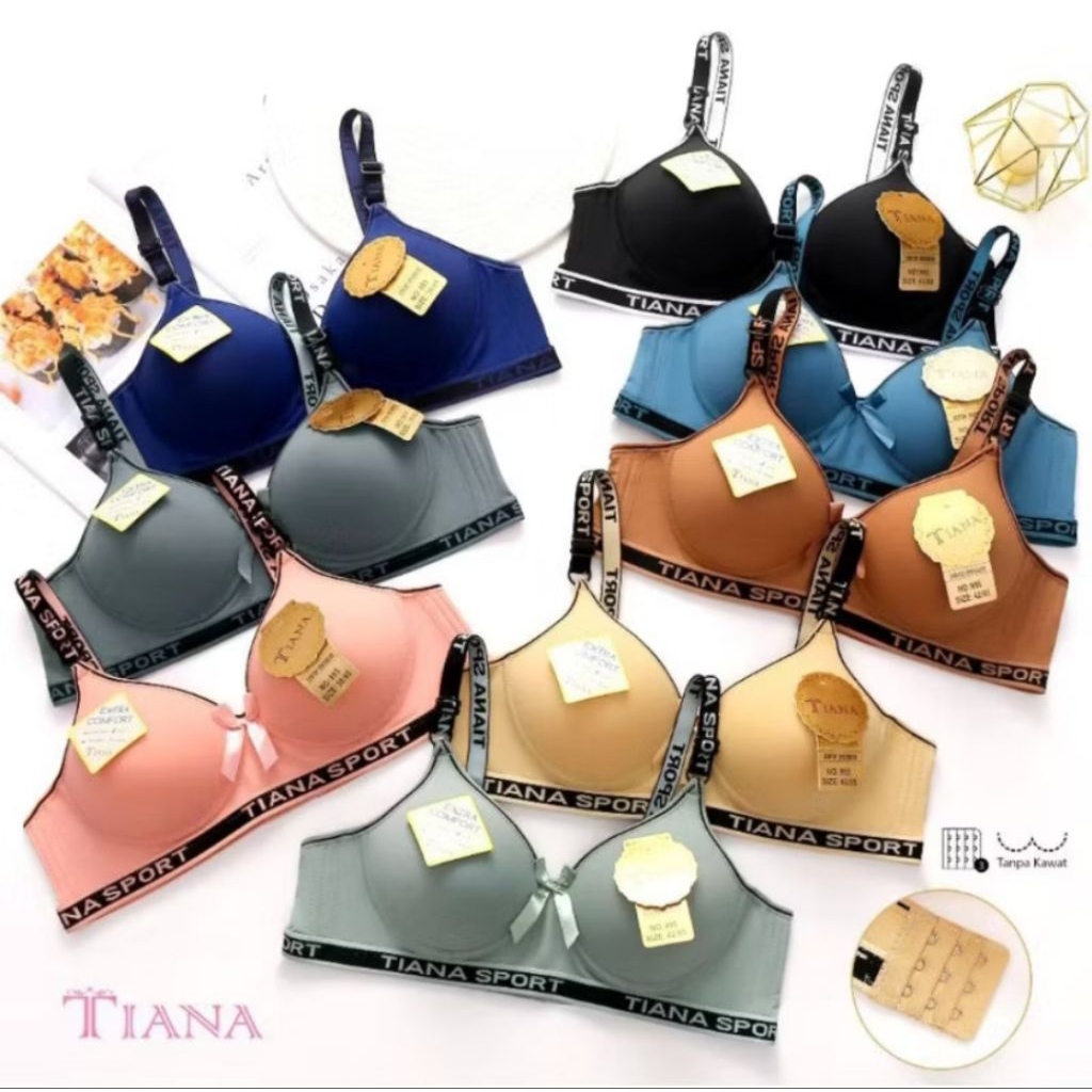 Bra 3369 Bra abg tanpa kawat cup A ukuran 34.36.38.40 Kancing 2