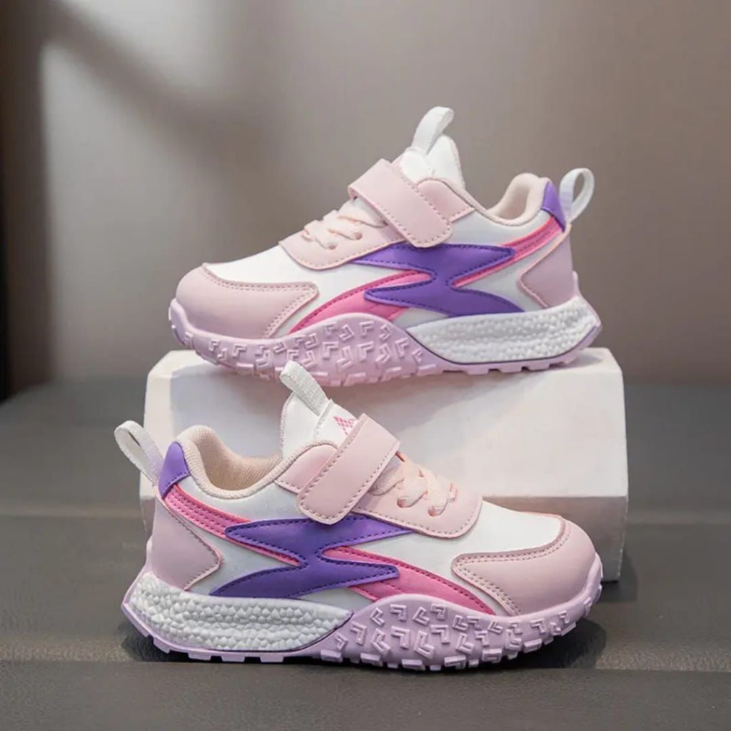 Sepatu Sneakers Anak Perempuan Motif ATG