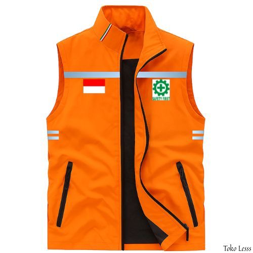 Rompi K3 | Rompi Safety First Original | Rompi Outdoor Kerja | Rompi Safety K3
