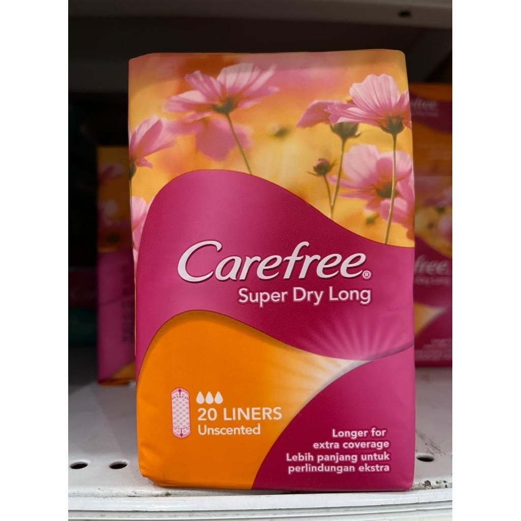 pembalut carefree super dry long isi 20