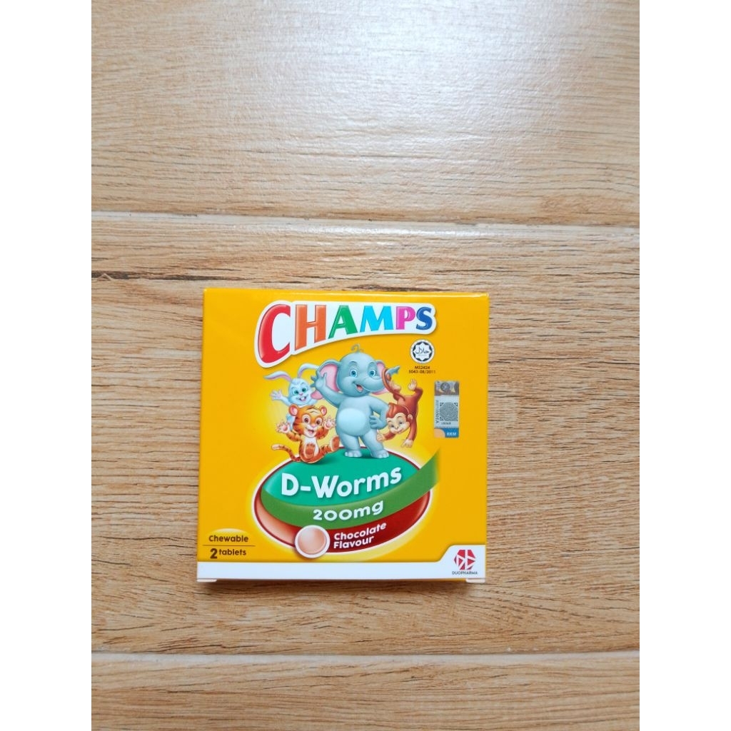 Champs D Worms 200mg Obat Cacing Anak isi 2tab