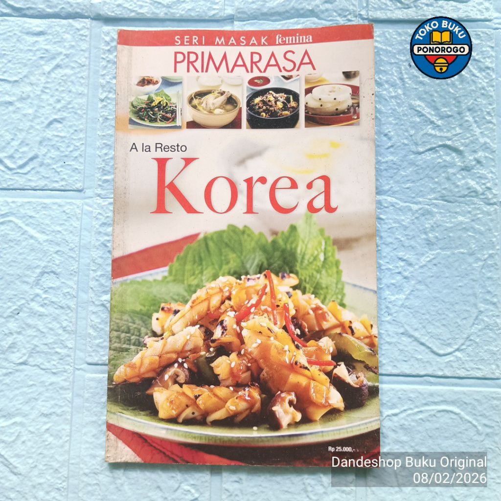 (BEKAS) A La Resto Korea - seri masak Femina Primarasa - BUKU RESEP MASAKAN ORIGINAL