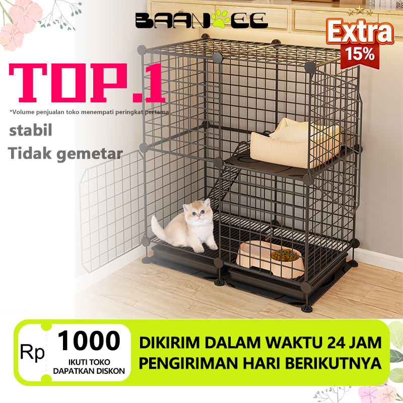 Kandang Kucing Tingkat Pagar Kucing Tinggi Kandang Kucing Kandang Hewan