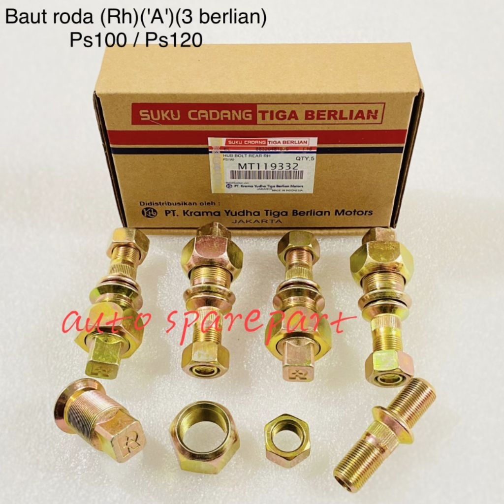 BAUT RODA BOLT RODA BELAKANG KANAN MITSUBISHI PS100 PS120 ASLI ORIGINAL MT119332