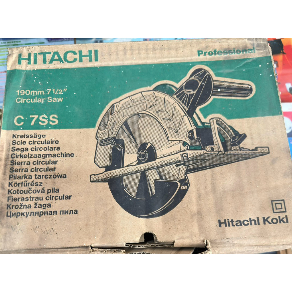 gergaji lingkar 7 inch- circular saw 7inch hitachi c7ss-gergaji kayu