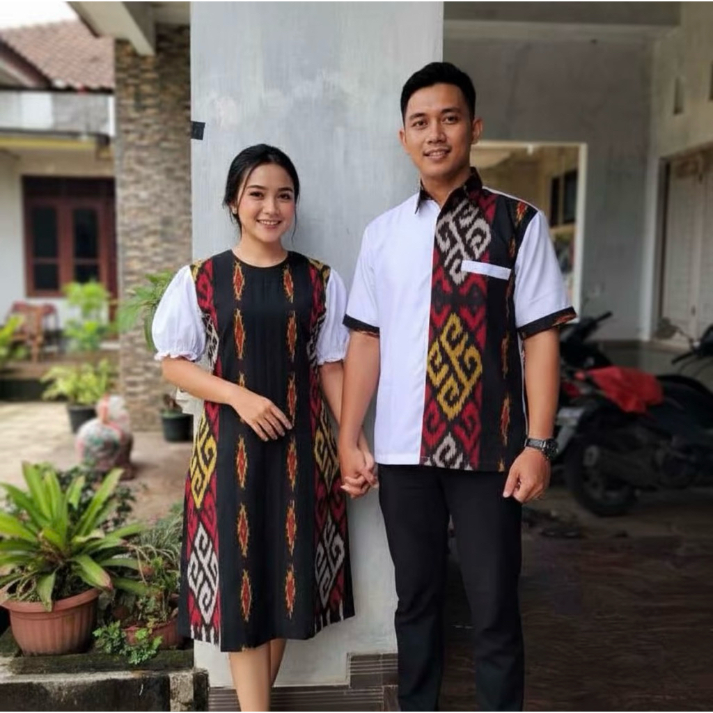 COUPLE TENUN MOTIF TORAJA//BAJU TENUN KELUARGA//BAJU PASANGAN TENUN