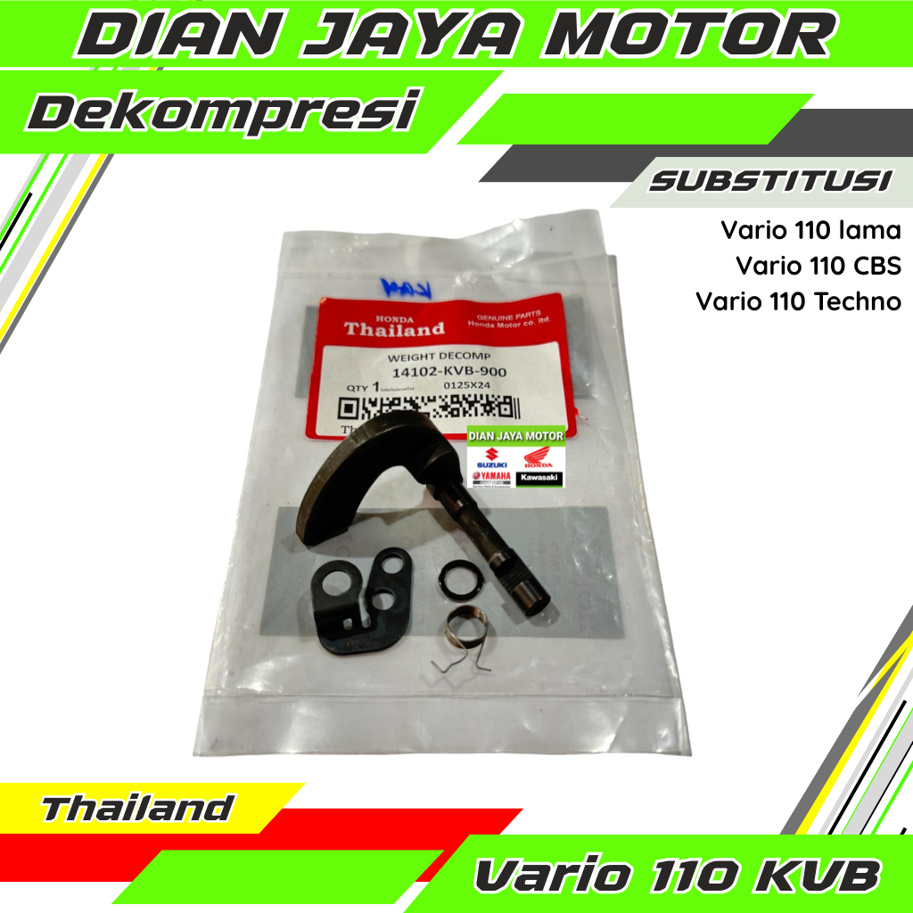 Thailand Decompresi Dekompresi set KVB Vario 110 Vario 110 CBS Vario 110 Techno Honda Vario 110 karb