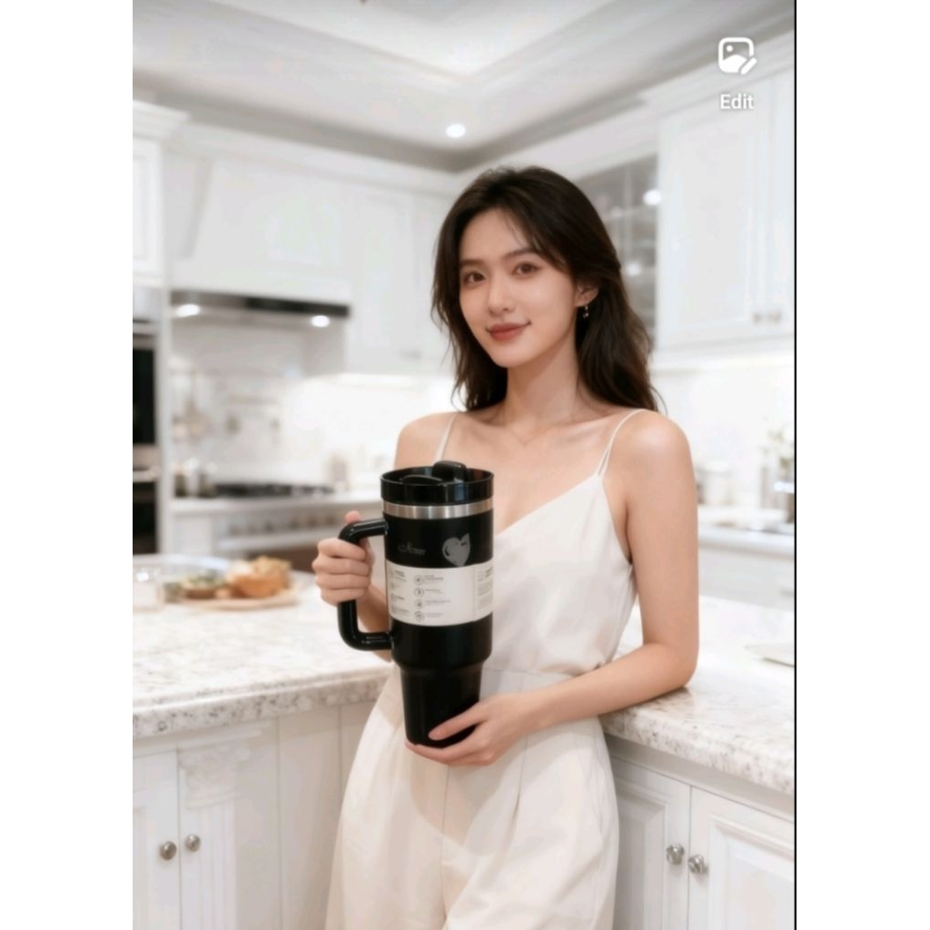 tumbler stanley x jeany black pink