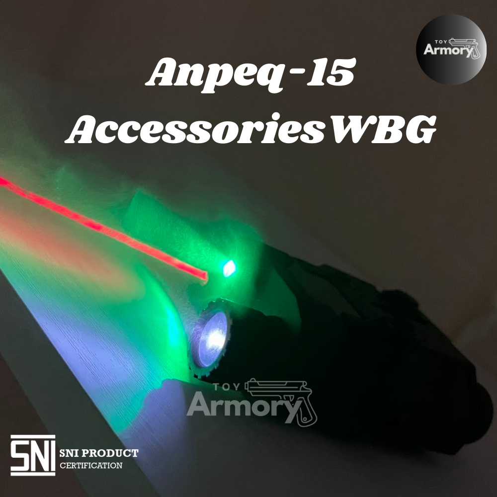 Toy Armory Aksesoris Mainan WBG Anpeq Bahan ABS Cahaya Senter Laser