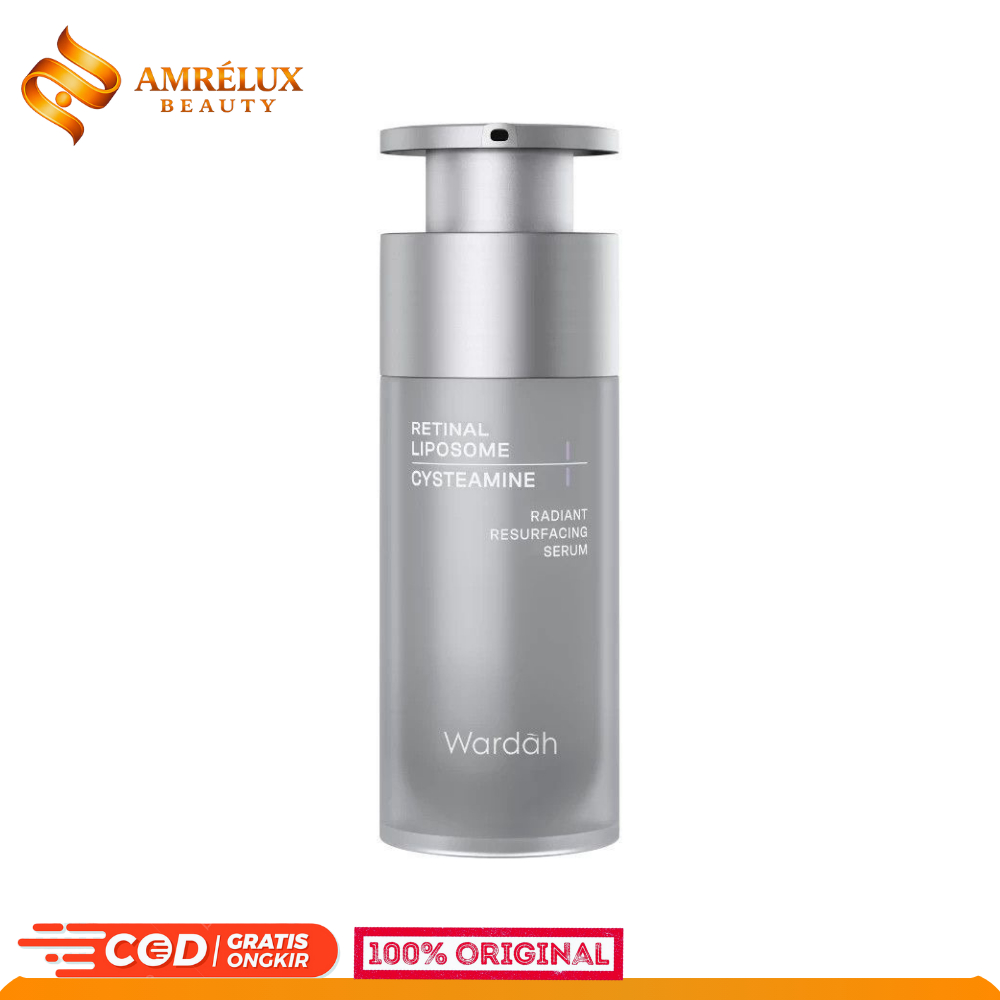 WARDAH Radiant Resurfacing Retinal Cysteamine Serum 30 ml - serum mencerahkan wajah, serum brighteni