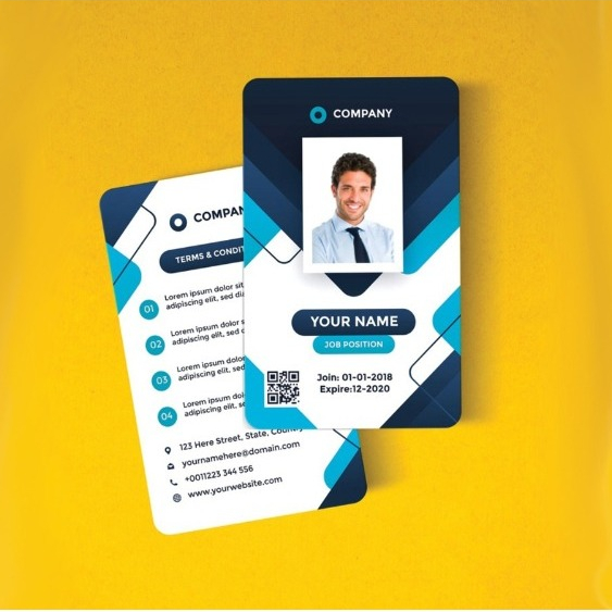 ID CARD CUSTOM 1 & 2 SISI / BAHAN PVC TEBAL 0,9 mm