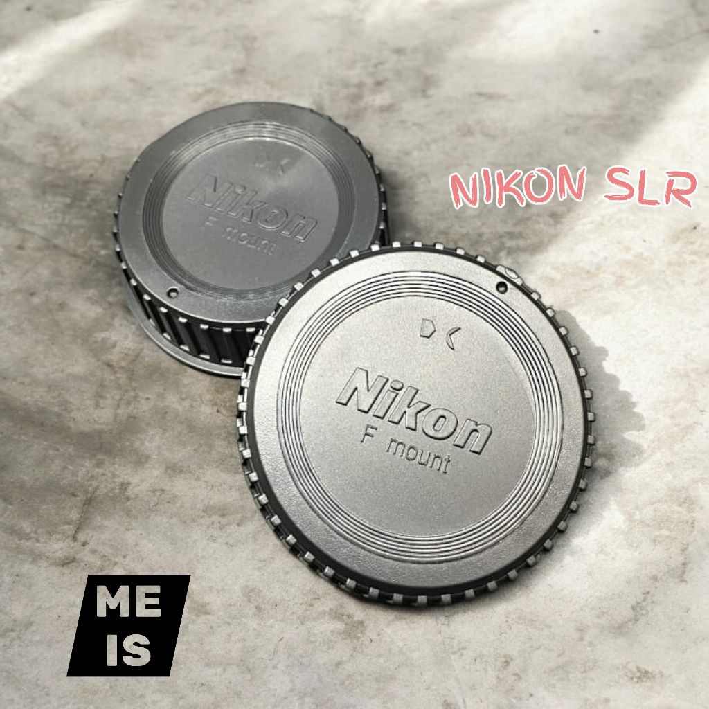 1 Set Rear Cap Nikon D3000 D3100 D3200 D3300 D3400 D3500 - Tutup Body & Tutup Lensa Belakang