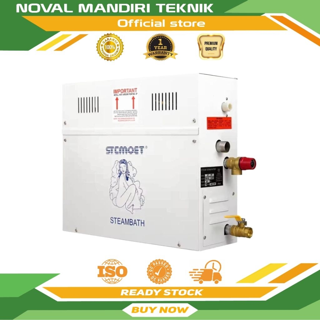 Steam Generator Sauna Bath Machine 9KW Golden Mesin Uap Sauna Mandi Spa Room Uap Elektrik Alat Sauna