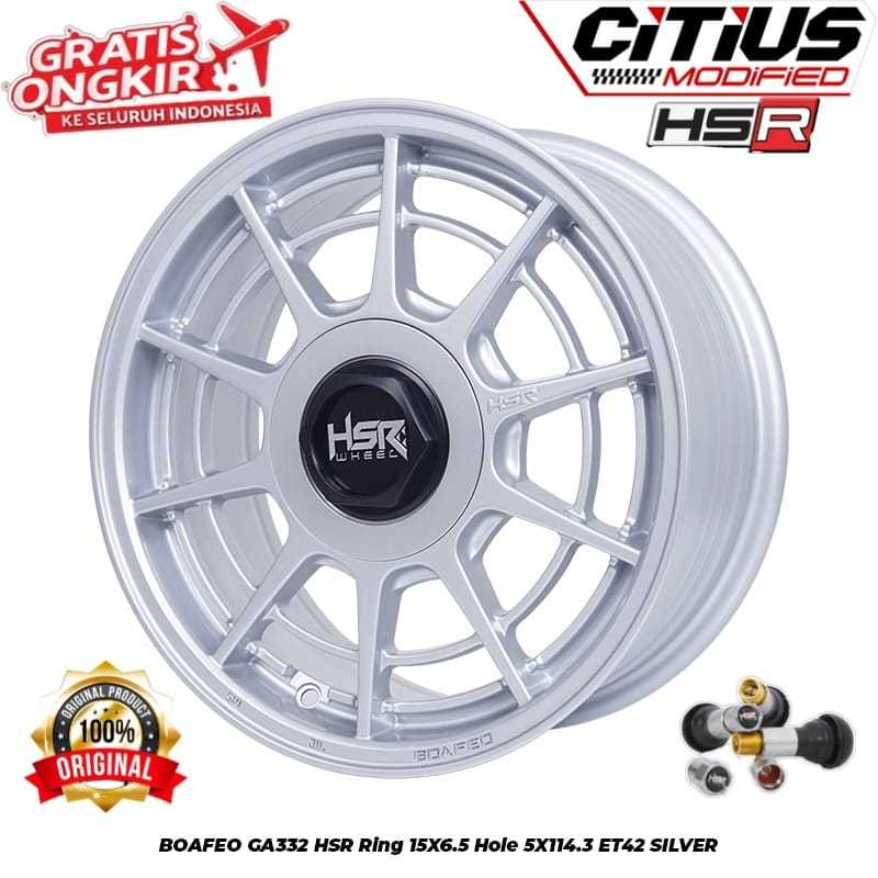 Velg Racing HSR Boafeo Ring 15 Mobil Strem Ertiga Innova Granmax Gratis Spoooring