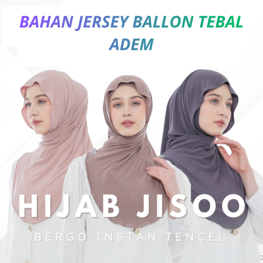 JISOO INNER - HIJAB INSTAN JISOO PLUS INNER SIZE L/ HIJAB PASHMINA INNER JISO MELEYOT