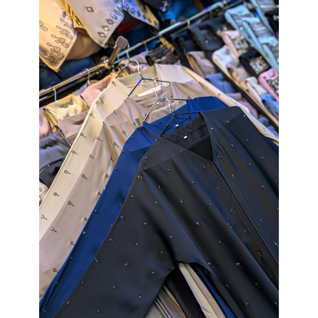 abaya saudi manik setengah badan