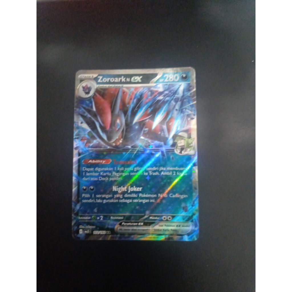 Zoroark N Ex RR MA3 112/193 Pokemon Indonesia