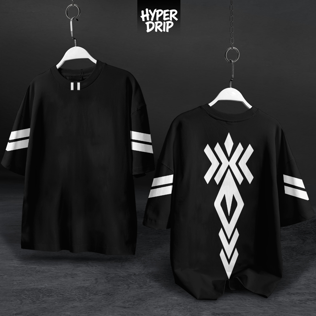 HYPERDRIP - OVERSIZE T-Shirt " NIGHT CODE " | Kaos Oversize Unisex | Cotton Combed 20s Tebal | Baju 