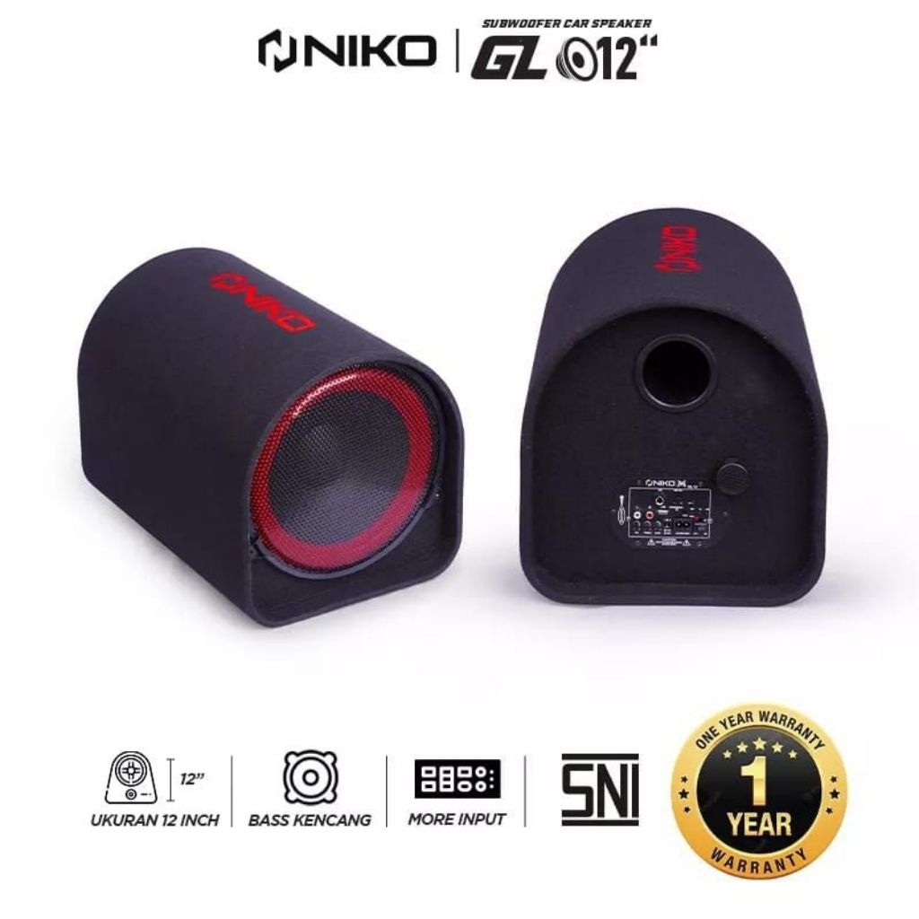 NIKO SUBWOOFER CAR SPEAKER 10 inchi