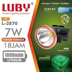 Senter kepala Luby 2875 Cahaya putih 10W - Senter Lampu