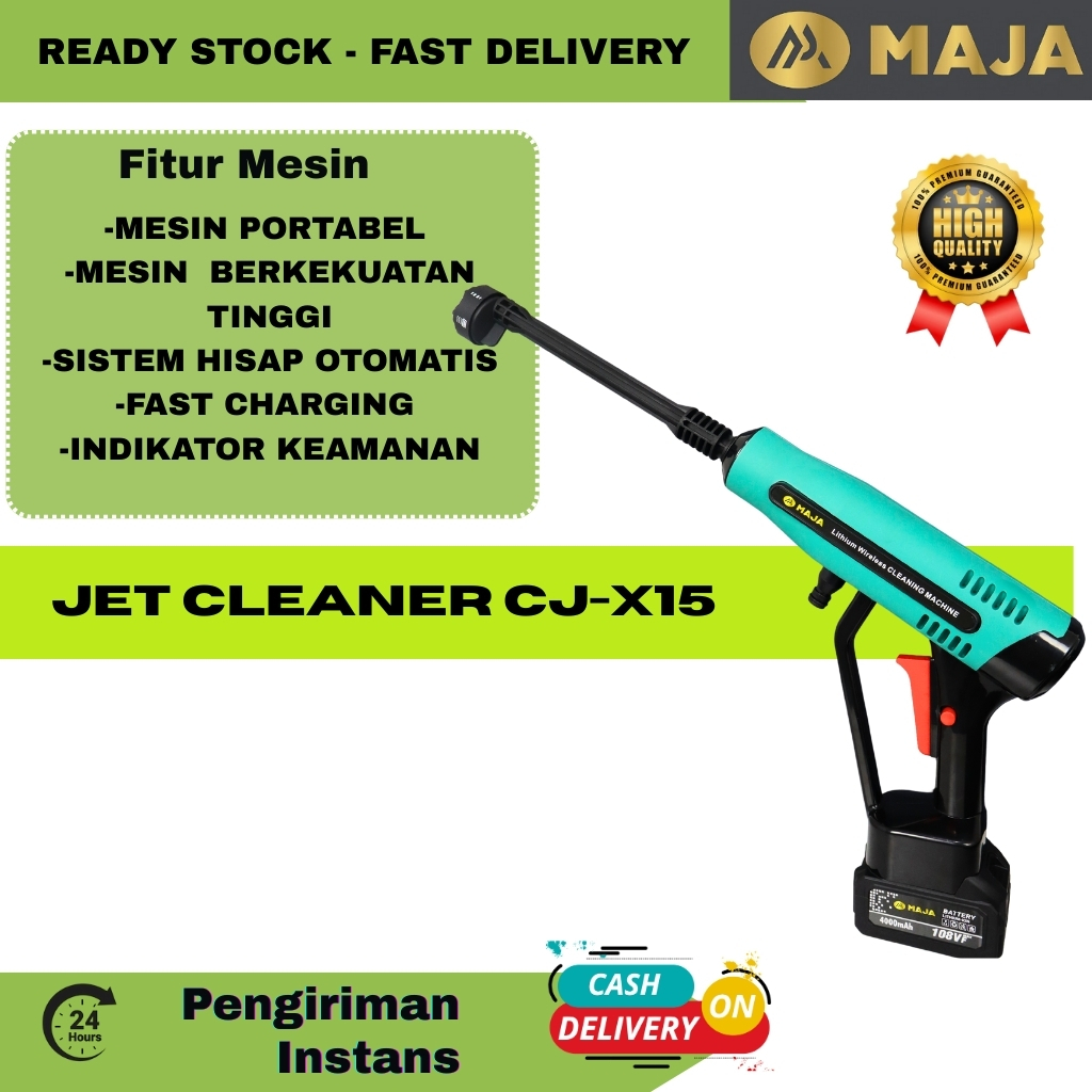All Variasi Jet Cleaner Lithium CJ-18 H-01 CJ-X15 Mesin Cuci Motor Mobil Semprotan Kencang Tekanan T